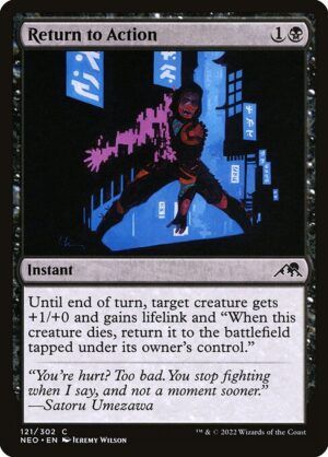 Return to Action - Kamigawa: Neon Dynasty (neo) 121 (Foil)