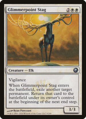 Glimmerpoint Stag - Scars of Mirrodin (SOM) #9 (Foil)