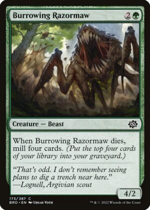 Burrowing Razormaw - The Brothers' War (bro) 173