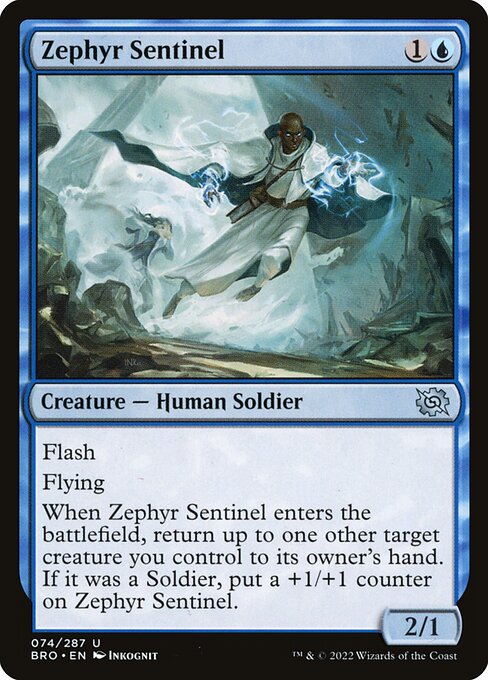 Image: Zephyr Sentinel - The Brothers' War (bro) 74 (Foil)