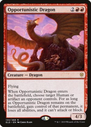 Opportunistic Dragon - Throne of Eldraine (eld) 133