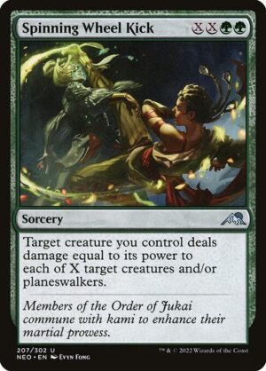 Spinning Wheel Kick - Kamigawa: Neon Dynasty (neo) 207 (Foil)