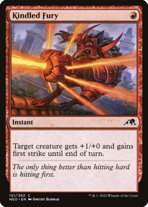 Kindled Fury - Kamigawa: Neon Dynasty (neo) 151 (Foil)