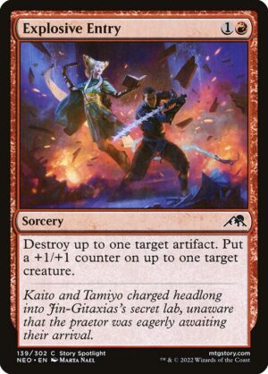 Explosive Entry - Kamigawa: Neon Dynasty (neo) 139 (Foil)