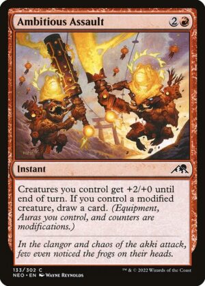 Ambitious Assault - Kamigawa: Neon Dynasty (NEO) #133 (Foil)