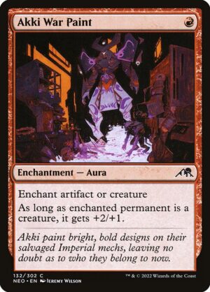 Akki War Paint - Kamigawa: Neon Dynasty (neo) 132 (Foil)