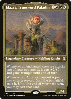 Mazzy, Truesword Paladin - Commander Legends: Battle for Baldur's Gate (CLB) #541 (Etched)