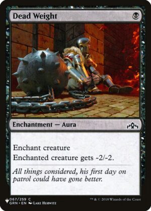 Dead Weight - The List (PLST) #GRN-67