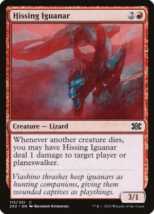 Hissing Iguanar - Double Masters 2022 (2X2) #113 (Foil)