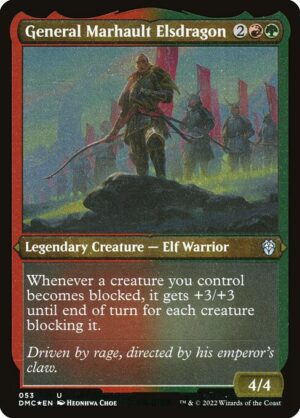 General Marhault Elsdragon - Dominaria United Commander (DMC) #53 (Etched)
