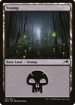 Swamp - Kamigawa: Neon Dynasty (NEO) #287 (Foil)