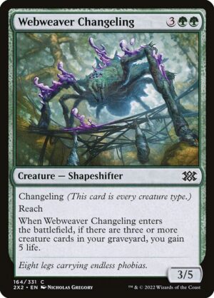 Webweaver Changeling - Double Masters 2022 (2X2) #164 (Foil)