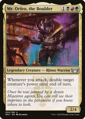Mr. Orfeo, the Boulder - Streets of New Capenna (SNC) #204 (Foil)