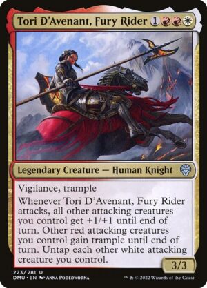 Tori D'Avenant, Fury Rider - Dominaria United (DMU) #223 (Foil)