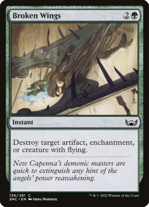 Broken Wings - Streets of New Capenna (SNC) #136 (Foil)