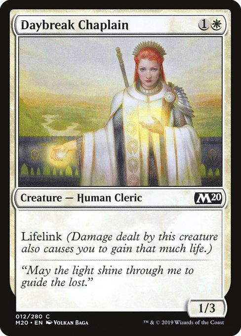 Daybreak Chaplain - Core Set 2020 (M20) #12