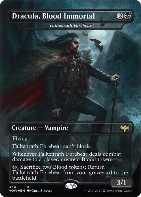 Falkenrath Forebear - Innistrad: Crimson Vow (VOW) #334 (Foil)