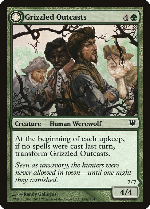 Grizzled Outcasts // Krallenhorde Wantons - Innistrad (ISD) #185
