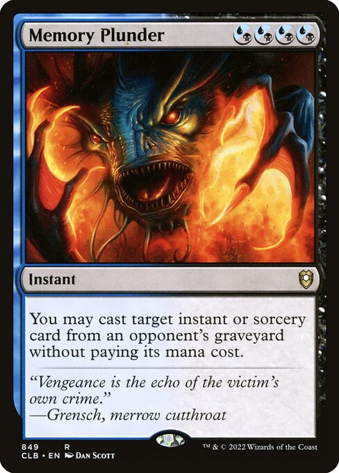 Memory Plunder - Commander Legends: Battle for Baldur's Gate (CLB) #849