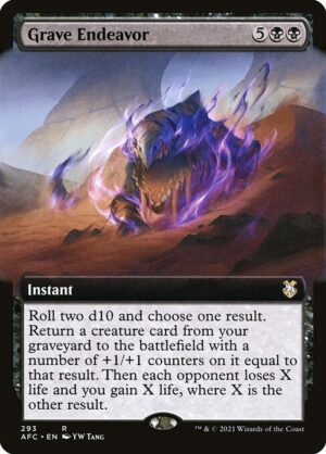 Grave Endeavor - Forgotten Realms Commander (AFC) #293