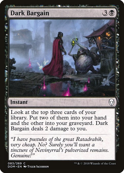 Dark Bargain - Dominaria (DOM) #83