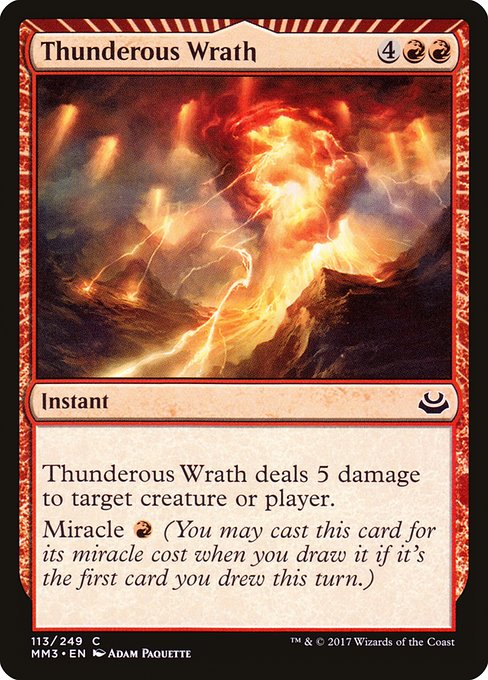 Thunderous Wrath - Modern Masters 2017 (MM3) #113