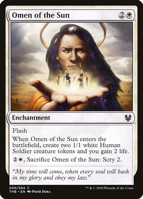 Omen of the Sun - Theros Beyond Death (THB) #30