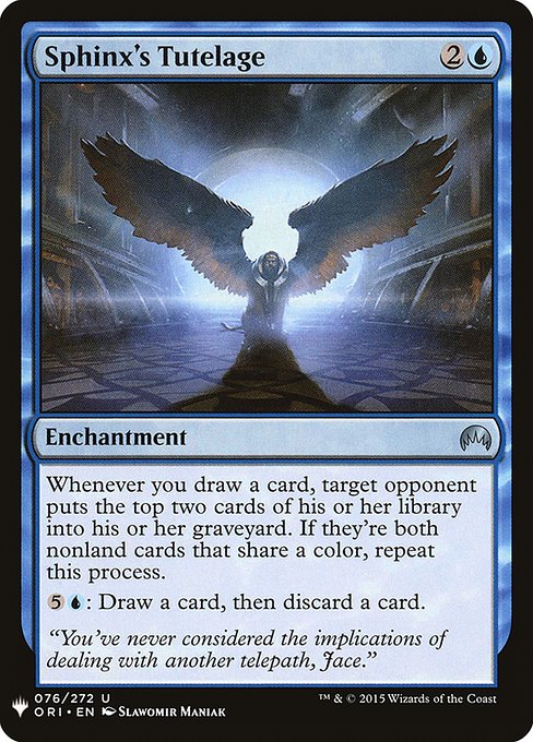 Sphinx's Tutelage - The List (PLST) #ORI-76