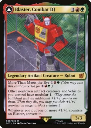 Blaster, Combat DJ // Blaster, Morale Booster - Transformers (BOT) #8 (Foil)