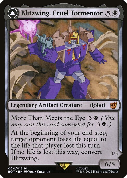Blitzwing, Cruel Tormentor // Blitzwing, Adaptive Assailant - Transformers (BOT) #4 (Foil)