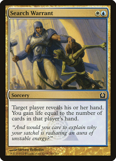 Search Warrant - Return to Ravnica (RTR) #193