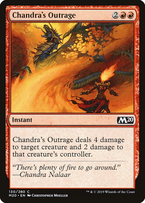Chandra's Outrage - Core Set 2020 (M20) #130