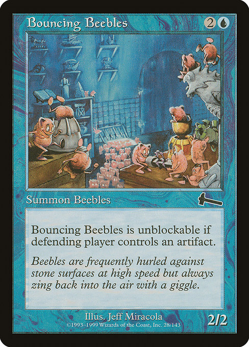 Bouncing Beebles - Urza's Legacy (ULG) #28 (Foil)
