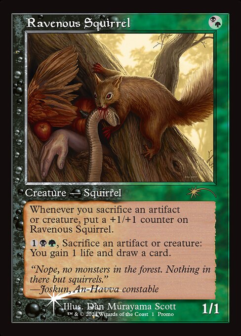 Ravenous Squirrel - Wizards Play Network 2024 (PW24) #15 (Foil)