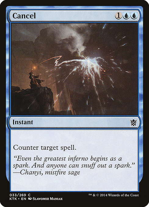 Cancel - Khans of Tarkir (KTK) #33