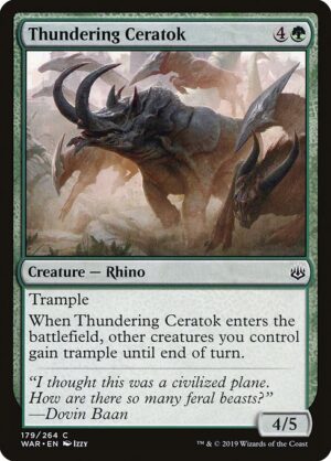 Thundering Ceratok - War of the Spark (WAR) #179