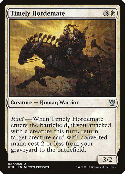 Timely Hordemate - Khans of Tarkir (KTK) #27