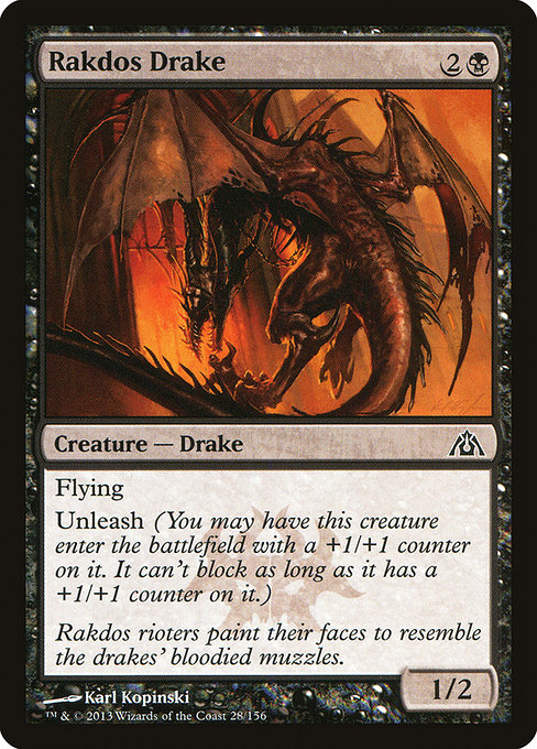 Rakdos Drake - Dragon's Maze (DGM) #28