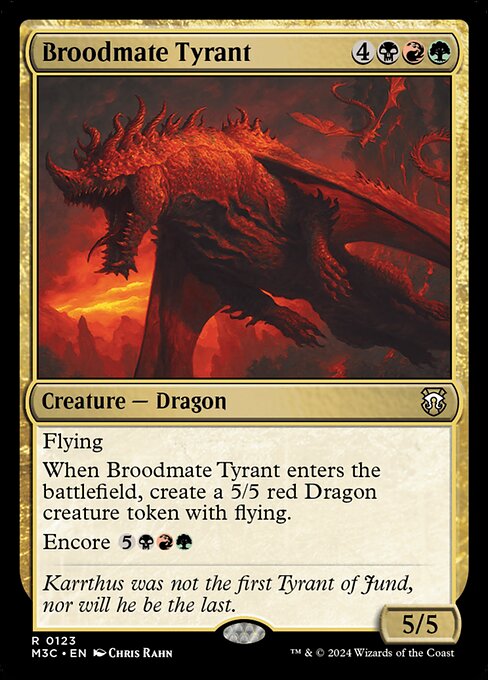 Broodmate Tyrant - Modern Horizons 3 Commander (M3C) #123