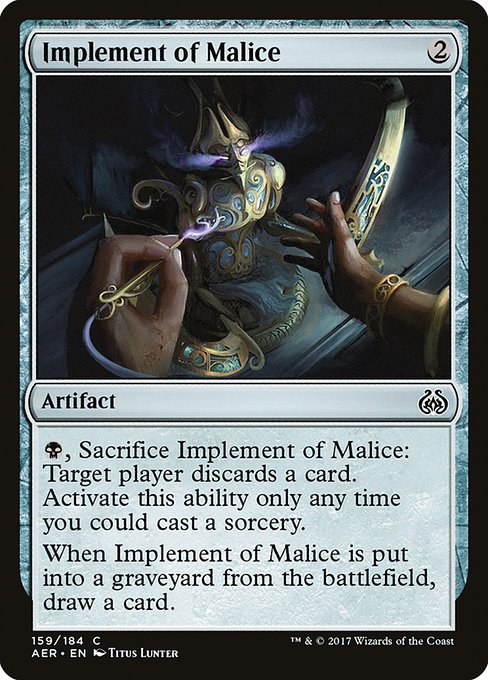 Implement of Malice - Aether Revolt (AER) #159