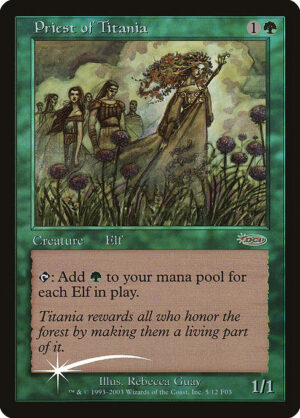 Priest of Titania - Friday Night Magic 2003 (F03) #5 (Foil)