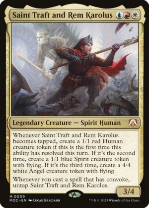 Saint Traft and Rem Karolus - March of the Machine Commander (MOC) #9 (Foil)