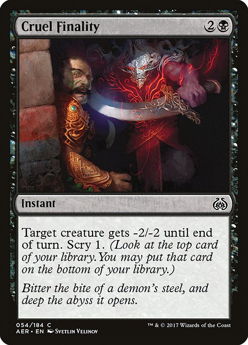Image: Cruel Finality - Aether Revolt (AER) #54