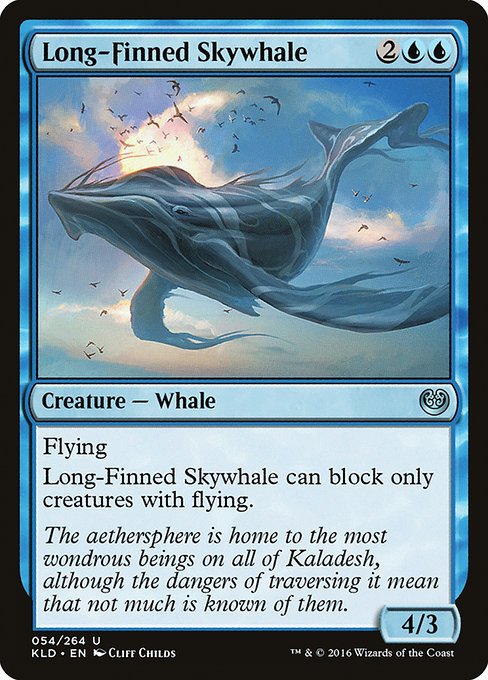 Long-Finned Skywhale - Kaladesh (KLD) #54