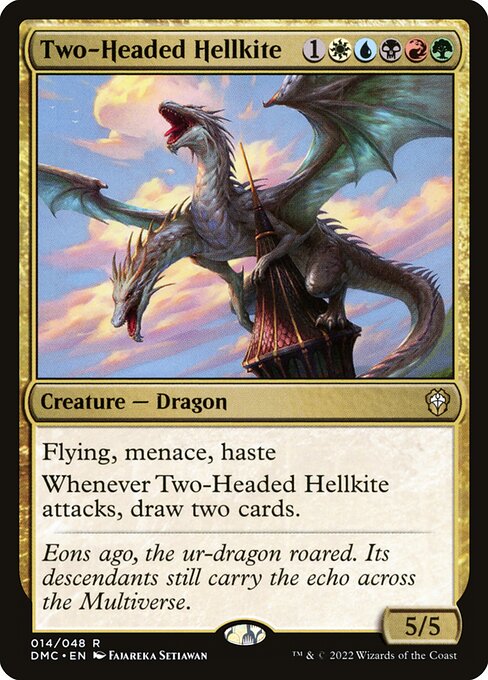 Two-Headed Hellkite - Dominaria United Commander (DMC) #14
