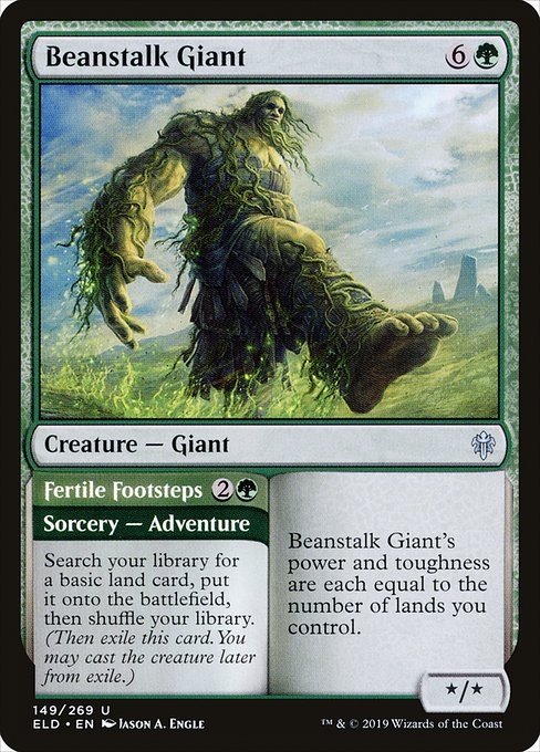 Beanstalk Giant // Fertile Footsteps - Throne of Eldraine (ELD) #149