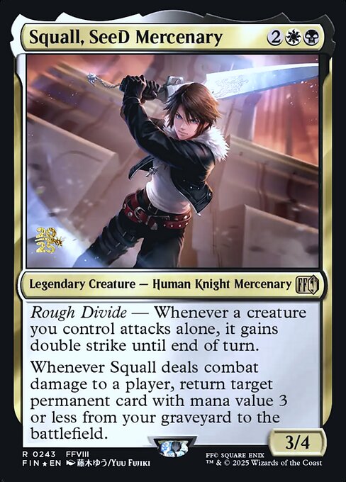 Squall, SeeD Mercenary - Final Fantasy Promos (PFIN) #243s (Foil)