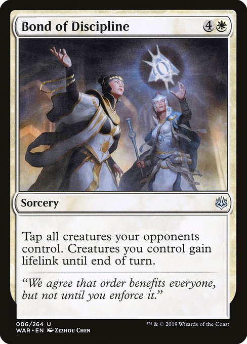 Bond of Discipline - War of the Spark (WAR) #6