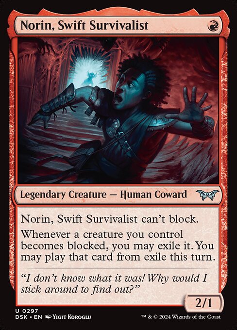 Norin, Swift Survivalist - Duskmourn: House of Horror (DSK) #297 (Foil)