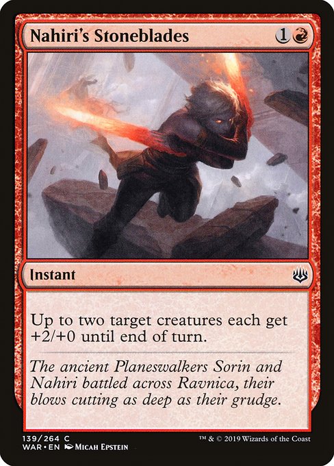 Nahiri's Stoneblades - War of the Spark (WAR) #139 (Foil)